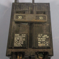 Siemens 50A 2Pole 120/240V BQ BoltOn Circuit Breaker BQ2B050