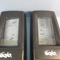 Lot of (2) Gojo PushStyle Hand Cleaner Soap Dispenser 7200950 Black Wall Mount
