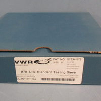 VWR 57334578 #70 U.S. Standard Testing Sieve 8" Dia 0.140mm Wire Dia Stainless