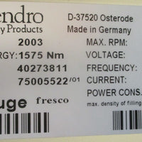 Kendro Heraeus Fresco Biofuge 75005522/01 Refrigerated Centrifuge 120VAC