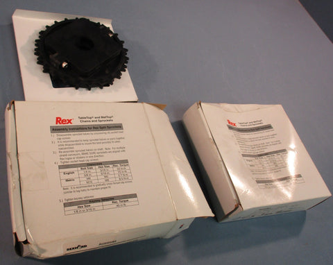 Rexnord NS8500-24T 1-1/4 Molded Split Sprocket 614-186-12 24 Teeth Lot of 2
