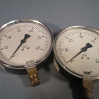 WIKA Pressure Gauge 060 PSI (Lot of Two) 4255993