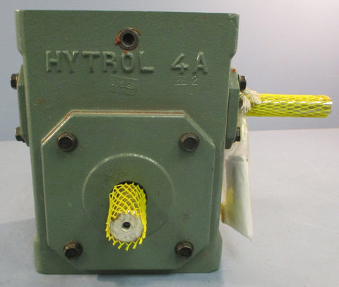 Hytrol 4A Gearbox Speed Reducer 10"1 Ratio 1" and 3/4" Shaft Dia
