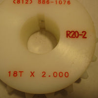 Regal Plastic Conveyor Sprocket R20-2 18T x 2.000 New