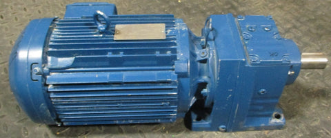 Sew Eurodrive R47 DRN100L4 Gearmotor 3HP 1765/121HP Inverter Duty 1-1/4" Shaft