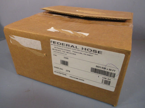 Federal Hose Silicone Heater Tubing/Vacuum Hose Diameter .375 5531-038