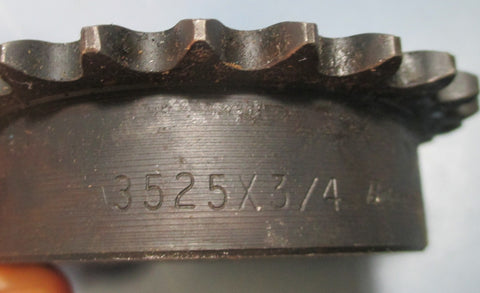 Browning 3525 x 3/4 Sprocket w/ Set Screw Keyway Bore, 25 Teeth NWOB