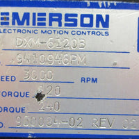 Emerson DXM6120B Brushless Servo Motor 96008402 Rev 02 11/8" Shaft Dia.