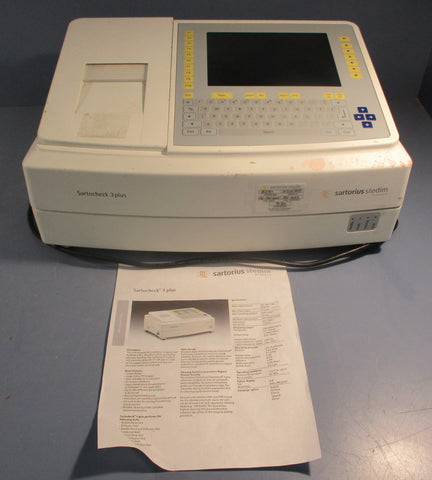 Sartorius Stedim Sartocheck 3 Plus Integrity Tester 16290 Does Not Power On