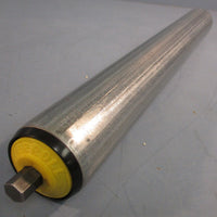 Interroll Conveyor Roller 15-5/8" Length 2.1" OD Galvanized Steel