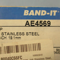 BANDIT AE4569 Stainless Steel Clips 3/4" 316 Stainless Steel Box of 100