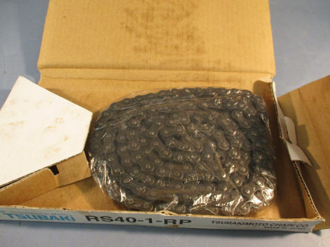 Tsubaki RS40-1-RP Roller Chain 240 Links 10 Ft #40 Chain Size 1/2" Pitch Riveted