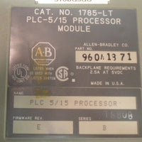 Allen Bradley Processor Module PLC5/15 96041871  1785LT With Keys