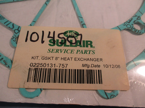 Sullair Service Parts 02250131757 Kit, Gasket 8" Heat Exchanger