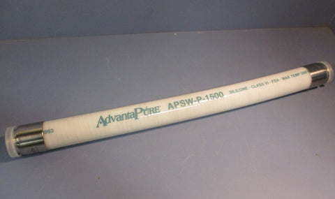 AdvantaPure APSW-P-1500 Silicone Hose Class VI FDA 25-3/4" Length 1.44" Sanitary