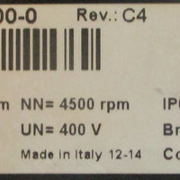 B&R Emerson 8LSA25.D4045D0000 Rev. C4 Servo Motor 4500rpm 400V 9mm Shaft Dia.