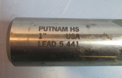 Putnam HS 1" Lead 5.441 Professionally CNC Resharpened End Mill Used