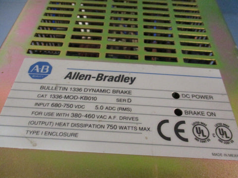 Allen-Bradley Bulletin 1336 Dynamic Brake unit, Series D CAT: 1336-MOD-KB010