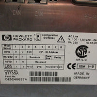HP 8453 UVVISIBLE SPECTROPHOTOMETER G1103A 50/60Hz 100120/220240V