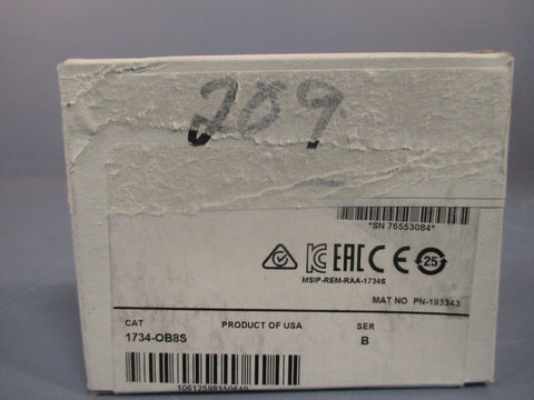 ALLEN-Bradley POINT I/O 8 Point Digital Output Module SER. B 1734-OB8S SEALED