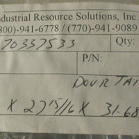 Industrial Resource Solutions 391007 Silicone Seal 3/16"Thk 17/8"W 2715/16"ID