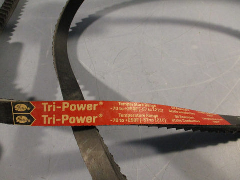 Lot of (2) Gates BX51 Industrial Cogged Tri-Power V Belt 9013-2051