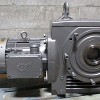 Nord SK 42125AZBD-100LP/4 CUS Helical-Worm Gearmotor 337.46:1 3HP 2-3/4" Bore