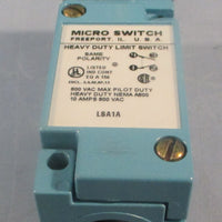 Honeywell LSA1A Heavy Duty Limit Switch 600VAC Max Pilot Duty 10A