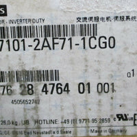 Siemens 1P 1FK71012AF711CG0 Inverter Motor Simotics 3, 27 Nm, 5000 RPM