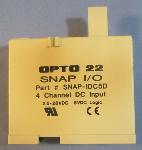 Opto 22 Snap I/O SNAP-IDC5D 4 Channel DC Input Module 2.5-28VDC 5VDC Logic