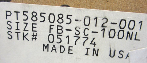 Dodge Flange Block Bearing Model FB-SC-100NL P/N 051774 1" Bore NIB