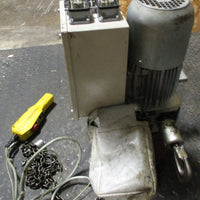 Hadef 66/04 AK 405 DI 80 N 8/2 Chain Hoist 480V 0.9/0.22 kW 500kg Load Cap.