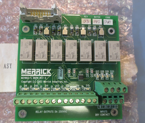 Merrick MC^3 Backplane Board Assembly Model: M218821 BKPN Rev 0