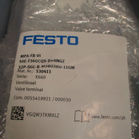 FESTO VALVE TERMINAL  ASSEMBLY 530411 50EF36GCQSD+HNGZ 32PSGLRM3BU3BU11GM