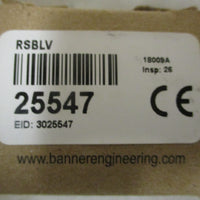 Banner 25547 Maxi Beam Photoelectric Sensor RSBLV Sensing Head