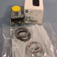 Allen-Bradley 800T-A9B Ser. T Push Button Flush Head Yellow