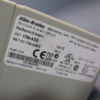 AllenBradley Flex I/O Module 1794IB16 w/Power Supply RID Adapter 1794ASB