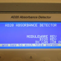 Dionex AD20-1 Absorbance Detector AD20 Powers & Passes Self Tests