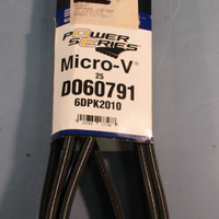 NAPA Power Series Micro-V 25 D060791 6DPK2010 Serpentine Belt, Double Sided