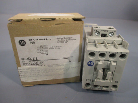 Allen Bradley Contactor 1 N.O. Contact 3-Pole  Ser. A 100-C09EJ10