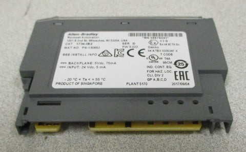 Allen Bradley 1734-IB2 Series D Point I/O Digital Input Module 130652