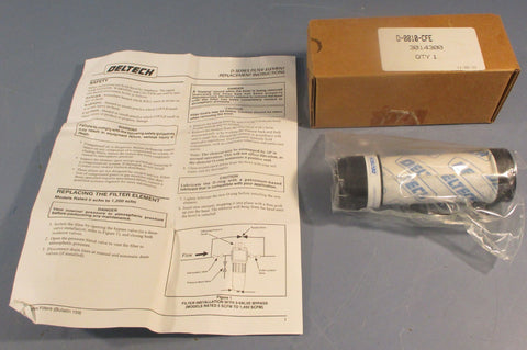 Deltech D0010CFE Compressed Air Coalescing Filter Element 3014300 51/4" Long