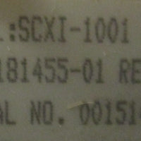 National Instruments  SCX11001  Chassis  181455501 w/  SCXI1181