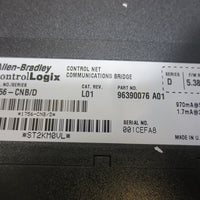 Allen Bradley ControlLogix ControlNet Communications Bridge 1756CNB/D Rev L01