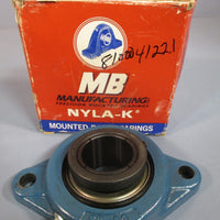 MB MANUFACTURING NYLAK MOUNTED BALL BEARINGS 2BOLT 1 3/4 FC225K134