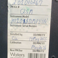Waters Acquity UPLC 186015041 bioQuaternary Solvent Manager 100240V w/ Tray