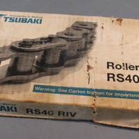 Tsubaki RS40 RIV Roller Chain 10 FT Single Strand, Riveted