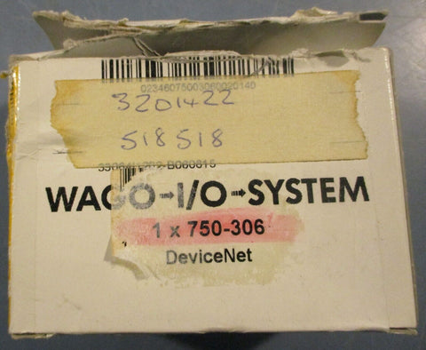 Wago 750-306 DeviceNet Fieldbus Coupler 24VDC AWG 28-14 750306