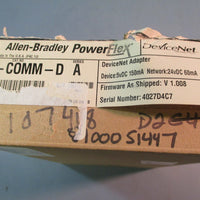 ALLEN BRADLEY CAT 22COMMD SERIES A Powerflex Device Net Adapter V 1.008