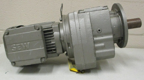 Sew Eurodrive DRS71M6 Gearmotor RF57DRS71M6 1100 RPM 80.55:1 Ratio 13/8" Shaft